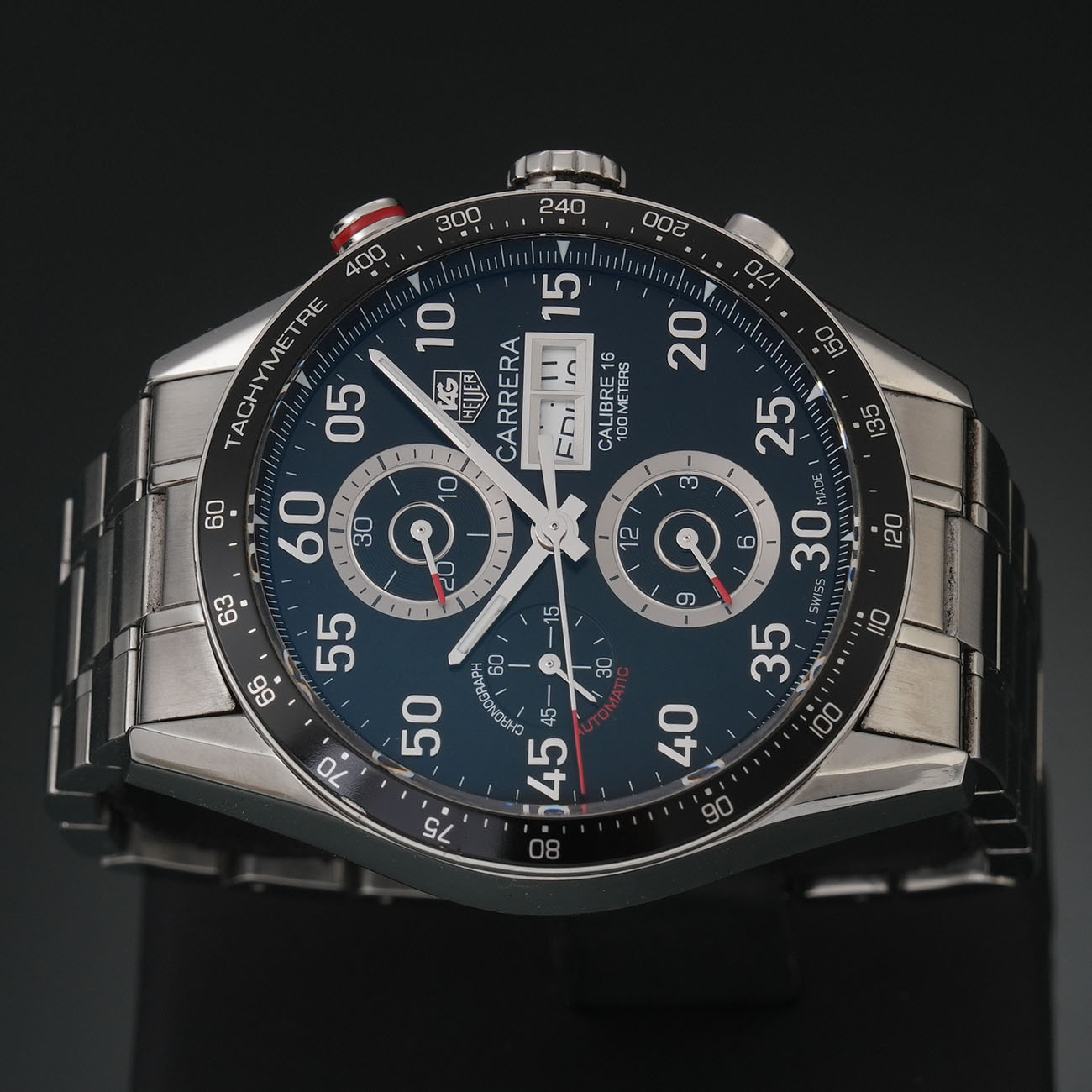TAG HEUER(USED)태그호이어 까레라 데이데이트 스틸 크로노 CV2A10-0